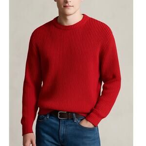 Chaps Ralph Lauren Cable Knit Sweater Red